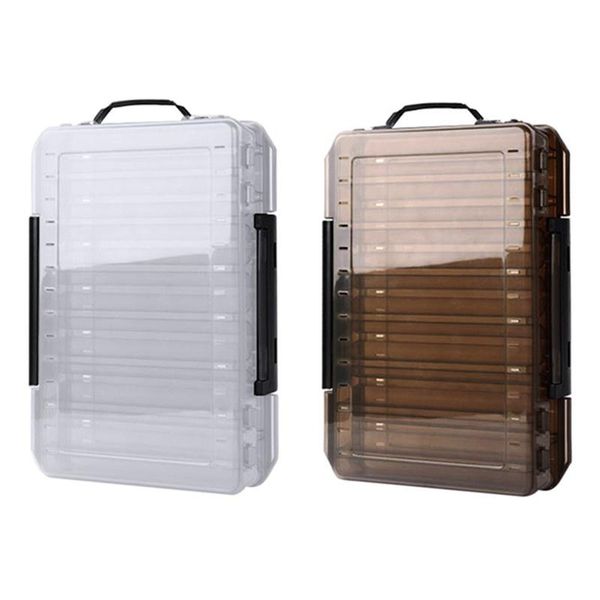 compartments double sided fishing tackle plastic lure box pesca caja large hook boxes accessories
compartments double sided fishing tackle plastic lure box pesca caja large hook boxes accessories