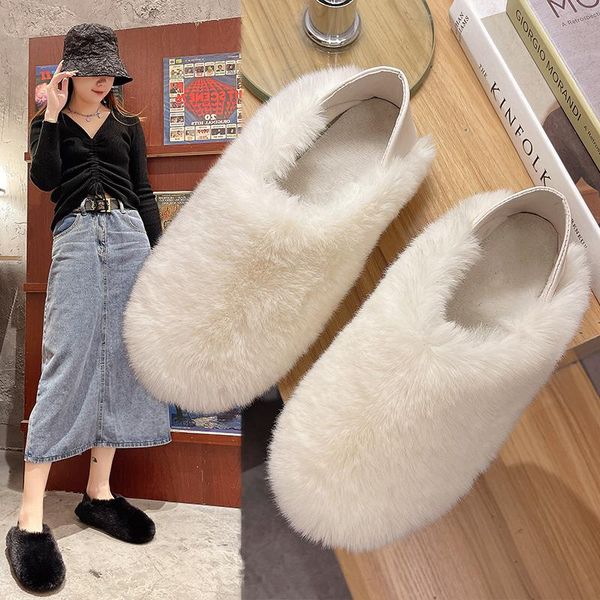 slippers women winter fur solid warm furry mules cold resistence cotton shoes female cozy closed toe shearling slides pantuflas, Black
slippers women winter fur solid warm furry mules cold resistence cotton shoes female cozy closed toe shearling slides pantuflas, Black