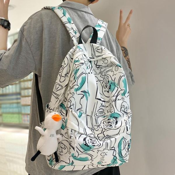 backpack lady fashion graffiti waterproof women book boy bags female lapnylon men girl student male school bag cool
backpack lady fashion graffiti waterproof women book boy bags female lapnylon men girl student male school bag cool