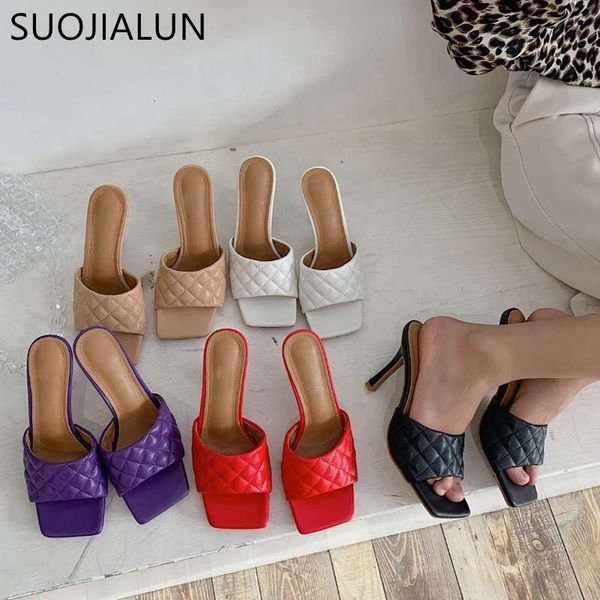 slippers suojialun brand women slipper open toe thin high heel summer outdoor beach slides sandal party, Black
slippers suojialun brand women slipper open toe thin high heel summer outdoor beach slides sandal party, Black