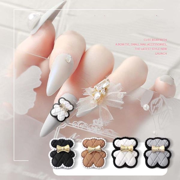 nail art decorations 1 pcs 3d fashion cute tie bear net red ornaments diy manicure accessories, Silver;gold
nail art decorations 1 pcs 3d fashion cute tie bear net red ornaments diy manicure accessories, Silver;gold