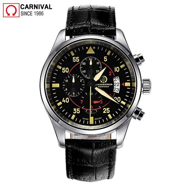 wristwatches carnival mens watches sport chronograph quartz watch men wristwatch male clock man xfcs relogio masculin, Slivery;brown
wristwatches carnival mens watches sport chronograph quartz watch men wristwatch male clock man xfcs relogio masculin, Slivery;brown