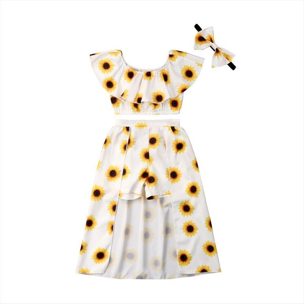 summer girls 3pcs outfits set sunflower headband collar skitts pants newborn infant clothes skirt, White
summer girls 3pcs outfits set sunflower headband collar skitts pants newborn infant clothes skirt, White