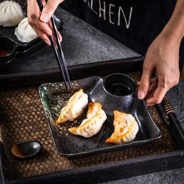 dishes & plates commercial japanese-style divided sushi dish with dip sauce grid cold snack retro jiaozi sashimi
dishes & plates commercial japanese-style divided sushi dish with dip sauce grid cold snack retro jiaozi sashimi