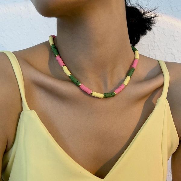 chains fashion women jewelry colorful seed beads necklace bohemia vintage contrast color soft ceramic chain necklaces short choker, Silver
chains fashion women jewelry colorful seed beads necklace bohemia vintage contrast color soft ceramic chain necklaces short choker, Silver