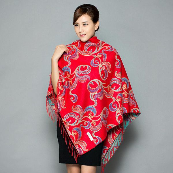 scarves shawls wraps winter cashmere-like scarf women thick warm brand designer blanket cape ethnic style oversized cloak, Blue;gray
scarves shawls wraps winter cashmere-like scarf women thick warm brand designer blanket cape ethnic style oversized cloak, Blue;gray