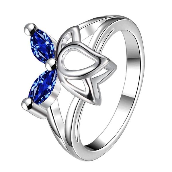 coppe rings for women hollow butterfly inlaid sparkling blue zircon ring wedding anniversary day gift fashion jewelry, Slivery;golden 
coppe rings for women hollow butterfly inlaid sparkling blue zircon ring wedding anniversary day gift fashion jewelry, Slivery;golden