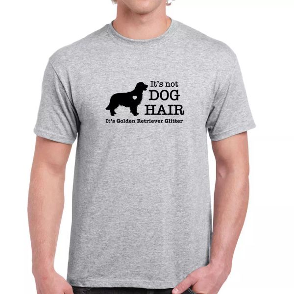 its not dog hair its golden retriever heart glitter funny cotton gray t-shirt, White;black
its not dog hair its golden retriever heart glitter funny cotton gray t-shirt, White;black