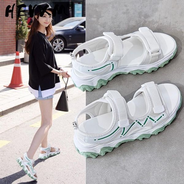 sandals platform female summer 2021 women thick bottom green sole hook & loop shoe wedge with open toe shoes, Black
sandals platform female summer 2021 women thick bottom green sole hook & loop shoe wedge with open toe shoes, Black