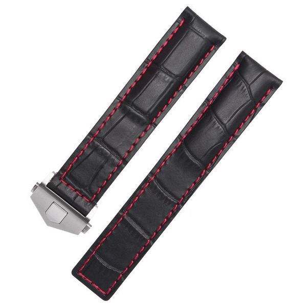 watch bands genuine leather watchband blue black with red stitches bracelet 19 20 22mm for men wrist band folding clasp, Black;brown
watch bands genuine leather watchband blue black with red stitches bracelet 19 20 22mm for men wrist band folding clasp, Black;brown