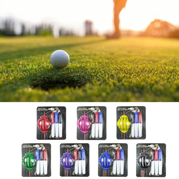 golf training aids ball 1 triple track line marker stencil + 3 pen putting positioning outdoor tools
golf training aids ball 1 triple track line marker stencil + 3 pen putting positioning outdoor tools