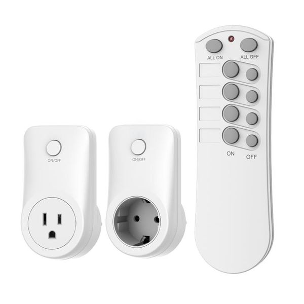smart power plugs wireless remote control outlet light switch plug socket 433.92 mhz eu/us standard 
smart power plugs wireless remote control outlet light switch plug socket 433.92 mhz eu/us standard
