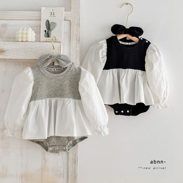 jumpsuits 2021 autumn baby bodysuits long sleeve girls one piece patchwork toddler bodysuit with headband born clothing, Blue
jumpsuits 2021 autumn baby bodysuits long sleeve girls one piece patchwork toddler bodysuit with headband born clothing, Blue