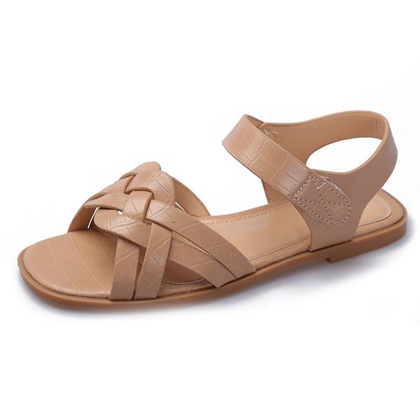 summer flat woven sandals women's casual fish mouth word beach roman and slippers women, Black
summer flat woven sandals women's casual fish mouth word beach roman and slippers women, Black