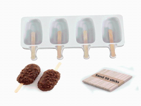 baking moulds commercial 4 cavity food grade bpa mini and large silicone popsicle ice cream molds tray set send 50 wooden stick
baking moulds commercial 4 cavity food grade bpa mini and large silicone popsicle ice cream molds tray set send 50 wooden stick