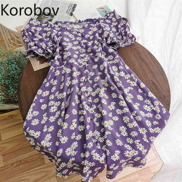 korobov summer new chic women chiffon dress vintage print a-line slash neck dresses sweet chiffon vestidos femme 210430, Black;gray
korobov summer new chic women chiffon dress vintage print a-line slash neck dresses sweet chiffon vestidos femme 210430, Black;gray