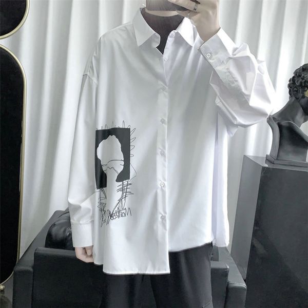 men's casual shirts shirtshirt men's korean fashion cool long sleeve shirt drop design small print loose casual coat pxr8, White;black
men's casual shirts shirtshirt men's korean fashion cool long sleeve shirt drop design small print loose casual coat pxr8, White;black