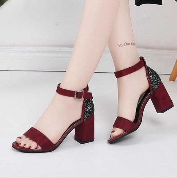 summer korean open-toe high heels with thick and front back straps fashion student female sandals women shoes, Black
summer korean open-toe high heels with thick and front back straps fashion student female sandals women shoes, Black