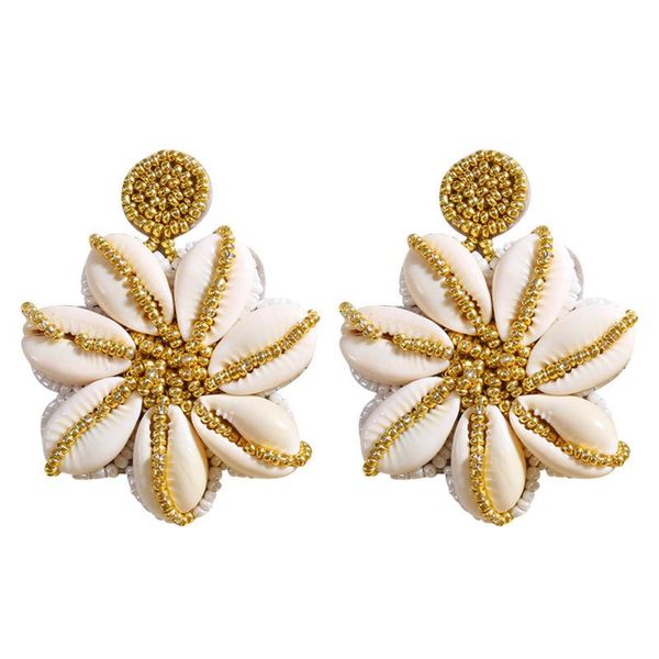 shell flower earrings for women wedding party big drop multicolor handmade boho tassel earings fashion jewelry brincos dangle & chandelier, Silver
shell flower earrings for women wedding party big drop multicolor handmade boho tassel earings fashion jewelry brincos dangle & chandelier, Silver