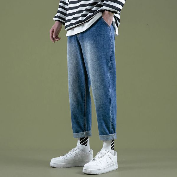 spring summer drawstring jeans mens fashion retro casual jeans men streetwear korean loose hip-hop straight denim trousers mens, Blue
spring summer drawstring jeans mens fashion retro casual jeans men streetwear korean loose hip-hop straight denim trousers mens, Blue