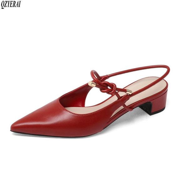 dress shoes summer women sandals pointed toe square heel high back strap metal decoration sheepskin mature, Black
dress shoes summer women sandals pointed toe square heel high back strap metal decoration sheepskin mature, Black
