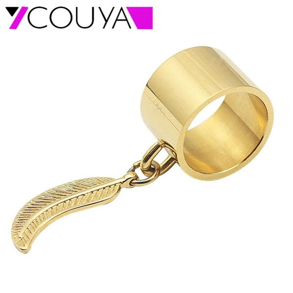 women wedding band stainless steel rings 15mm width with gold feather leaf fashion whosesale r10061 cluster, Golden;silver
women wedding band stainless steel rings 15mm width with gold feather leaf fashion whosesale r10061 cluster, Golden;silver