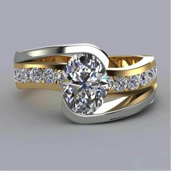 wedding rings fashion two tone crystal for women creative oval cubic zircon bridal jewelry gifts drop bijoux, Slivery;golden
wedding rings fashion two tone crystal for women creative oval cubic zircon bridal jewelry gifts drop bijoux, Slivery;golden