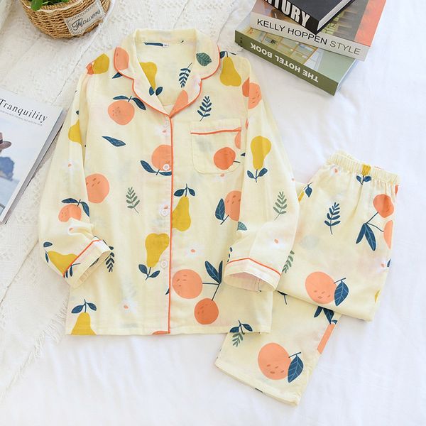 2021cotton gauze fruits floral print girls pajama set long sleeve pockets shirts loose pants sleepwear women sets 2021 kawaii, Black;red
2021cotton gauze fruits floral print girls pajama set long sleeve pockets shirts loose pants sleepwear women sets 2021 kawaii, Black;red