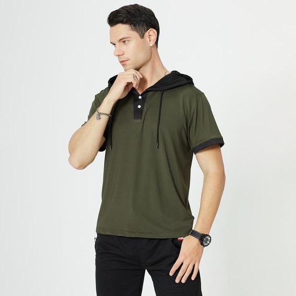 trend fashion men's t-shirts collar summer short sleeve hoodies streetwear cool hip hop hooded men tees camiseta, White;black
trend fashion men's t-shirts collar summer short sleeve hoodies streetwear cool hip hop hooded men tees camiseta, White;black