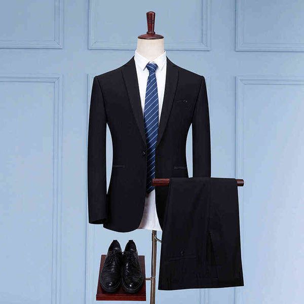 luxury suits blaze suit men's busins profsional two-piece man's one button suit trousers adjustable, Black
luxury suits blaze suit men's busins profsional two-piece man's one button suit trousers adjustable, Black