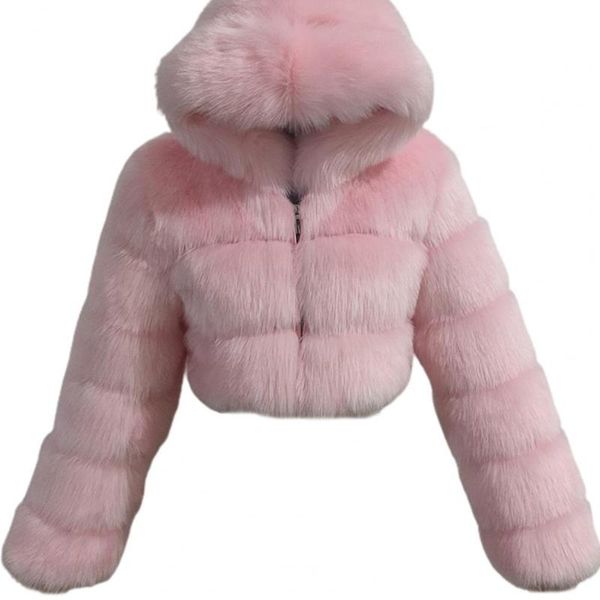 women's jackets faux fur coat hooded zipper women 2021 winter warm solid color elegant thick long sleeve plush crop jacket femme street, Black;brown
women's jackets faux fur coat hooded zipper women 2021 winter warm solid color elegant thick long sleeve plush crop jacket femme street, Black;brown