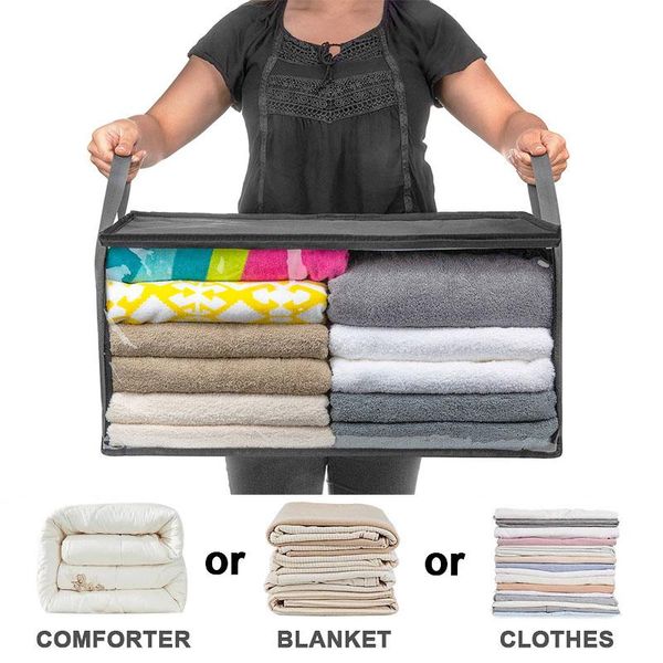 large-capacity foldable comforter storage bag portable clothes organizer tidy pouch suitcase dust-proof bags for clothing & wardrobe
large-capacity foldable comforter storage bag portable clothes organizer tidy pouch suitcase dust-proof bags for clothing & wardrobe