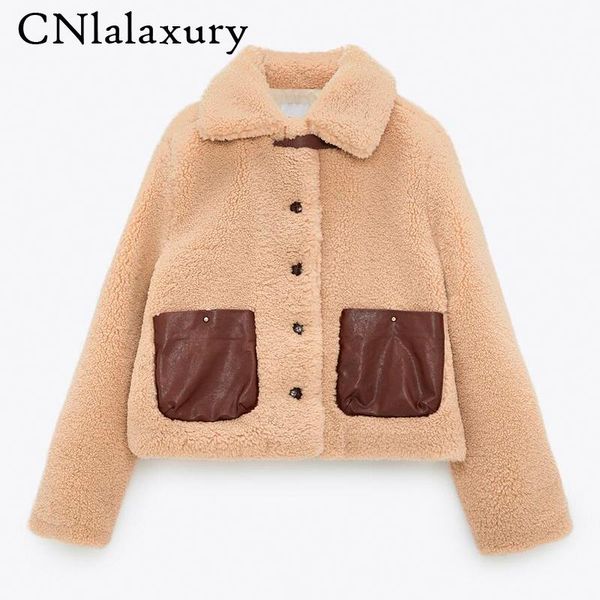 women's jackets women 2021 fashion with pockets faux fur teddy jacket coat vintage long sleeve button-up female outerwear chic overcoa, Black;brown
women's jackets women 2021 fashion with pockets faux fur teddy jacket coat vintage long sleeve button-up female outerwear chic overcoa, Black;brown