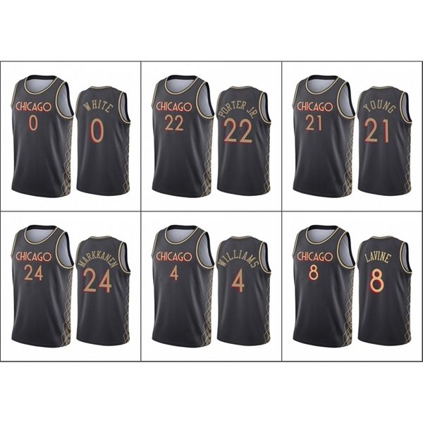 2020-21 chicago\rbulls\rmen coby white zach lavine lauri markkanen thaddeus young patrick williams\rcity\rblack jersey, Black
2020-21 chicago\rbulls\rmen coby white zach lavine lauri markkanen thaddeus young patrick williams\rcity\rblack jersey, Black