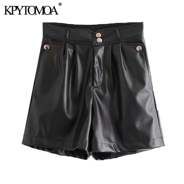 kpytomoa women chic fashion faux leather side pockets shorts vintage high waist zipper fly female skirts mujer 210323, White;black
kpytomoa women chic fashion faux leather side pockets shorts vintage high waist zipper fly female skirts mujer 210323, White;black