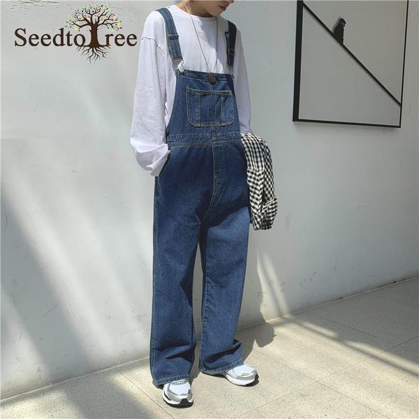 men's jeans ins korean version of overalls loose straight suspenders pants cargo, Blue
men's jeans ins korean version of overalls loose straight suspenders pants cargo, Blue