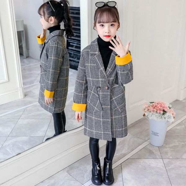 jackets girls coat fashion plaid wool for double-breasted kids outerwear autumn winter clothes 4 6 8 10 12 13 years, Blue;gray
jackets girls coat fashion plaid wool for double-breasted kids outerwear autumn winter clothes 4 6 8 10 12 13 years, Blue;gray