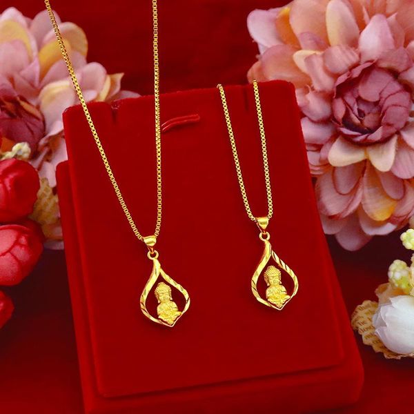 pendant necklaces classic necklace for women dainty clavicle chain choker vietnam sand gold buddha yellow color fine jewelry female, Silver
pendant necklaces classic necklace for women dainty clavicle chain choker vietnam sand gold buddha yellow color fine jewelry female, Silver