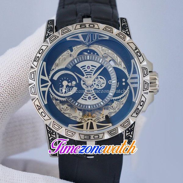 46mm excalibur rddbex0408 automatic mens watch black skeleton dial retro carve steel case black leather strap sport watches timezonewatch e8, Slivery;brown
46mm excalibur rddbex0408 automatic mens watch black skeleton dial retro carve steel case black leather strap sport watches timezonewatch e8, Slivery;brown