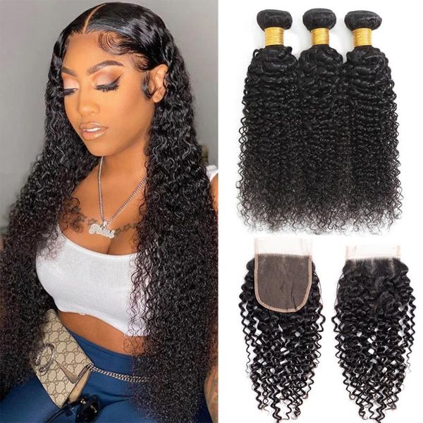 human hair bulks 30 inch brazilian kinky curly bundles with closure 3 remy weave, Black
human hair bulks 30 inch brazilian kinky curly bundles with closure 3 remy weave, Black