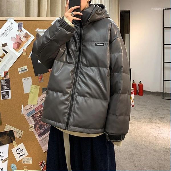 men's down & parkas winter fashion thickened solid color mens bread wear overcoat korean casula streetwear hooded homme coat1, Black
men's down & parkas winter fashion thickened solid color mens bread wear overcoat korean casula streetwear hooded homme coat1, Black