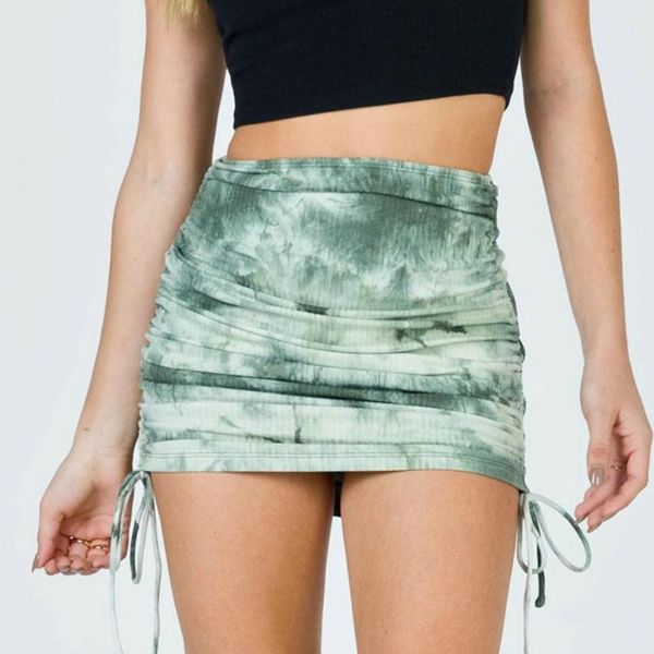 skirts summer bobo bodycon mini ladies high waist tie-dye printing ruched package hip skirt side drawstring ribbed bottoms women, Black
skirts summer bobo bodycon mini ladies high waist tie-dye printing ruched package hip skirt side drawstring ribbed bottoms women, Black