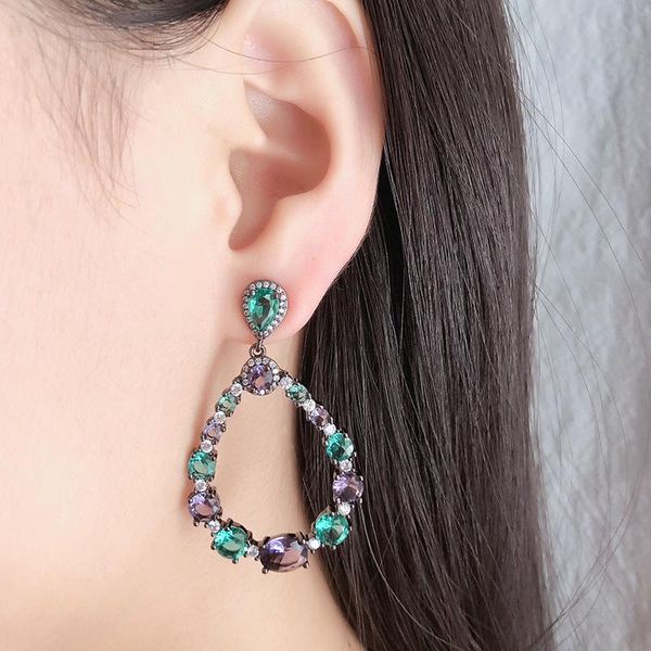 fashion design creative zircon earrings for women jewelry hoop & huggie, Golden;silver
fashion design creative zircon earrings for women jewelry hoop & huggie, Golden;silver
