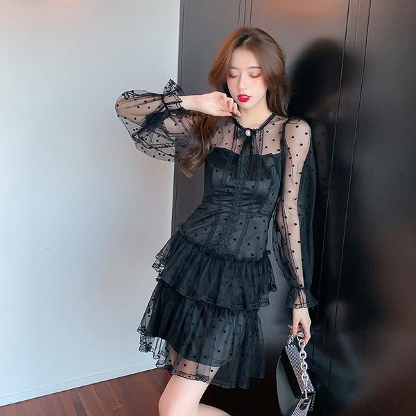 casual dresses mesh black perspective women's clothing polka dot club fashion brand autumn dress party evening elegant, Black;gray
casual dresses mesh black perspective women's clothing polka dot club fashion brand autumn dress party evening elegant, Black;gray