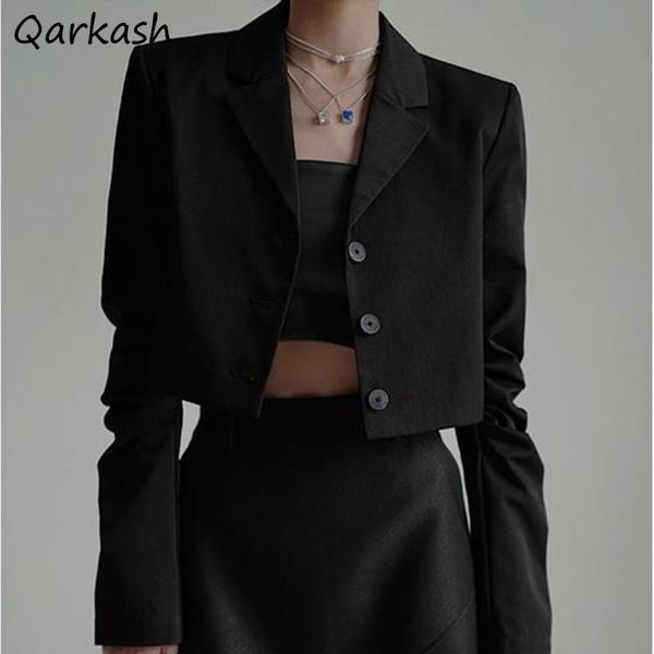 women's suits & blazers women cropped single breasted office lady fashion all-match outwear spring elegant temperament leisure feminine, White;black
women's suits & blazers women cropped single breasted office lady fashion all-match outwear spring elegant temperament leisure feminine, White;black