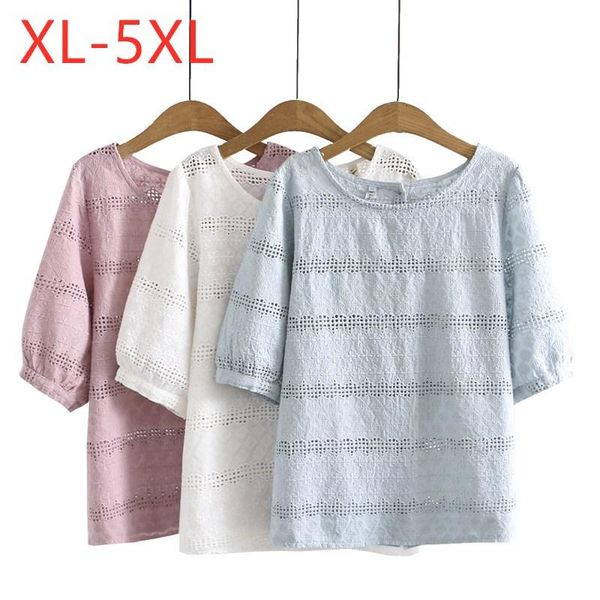 plus size t-shirt 2021 ladies summer for women large short sleeve loose cotton hollow out blue o-neck 2xl 3xl 4xl 5xl, Black
plus size t-shirt 2021 ladies summer for women large short sleeve loose cotton hollow out blue o-neck 2xl 3xl 4xl 5xl, Black