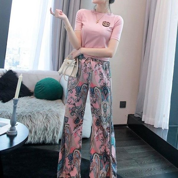 women's two piece pants women sets 2 pcs crop o-neck short sleeve shirts elastic waist print loose plus size 2xl casual trendy y810, White
women's two piece pants women sets 2 pcs crop o-neck short sleeve shirts elastic waist print loose plus size 2xl casual trendy y810, White