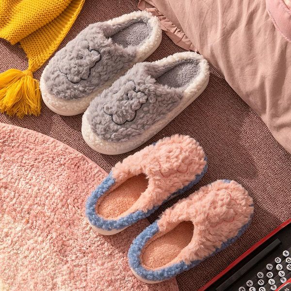 slippers fashion women's warm for 2021 winter mixed colors soft soled non-slip indoor couples sandals cute lovely slides, Black
slippers fashion women's warm for 2021 winter mixed colors soft soled non-slip indoor couples sandals cute lovely slides, Black