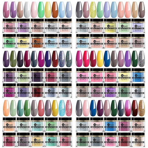 nail glitter mtssii 10pcs dipping powder set acrylic french chrome dust pigment decor natural dry without lamp, Silver;gold
nail glitter mtssii 10pcs dipping powder set acrylic french chrome dust pigment decor natural dry without lamp, Silver;gold
