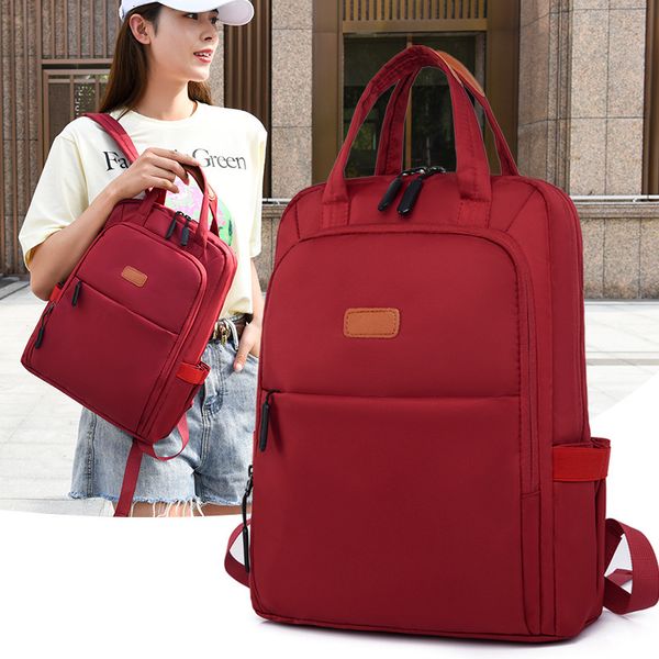 bag backpack women 2021 street trend oxford cloth outdoor travel student computer, Black;red
bag backpack women 2021 street trend oxford cloth outdoor travel student computer, Black;red